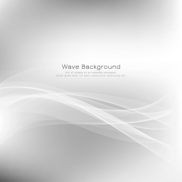 Abstract stylish wave grey background