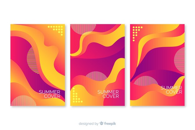 Abstract summer cover collection