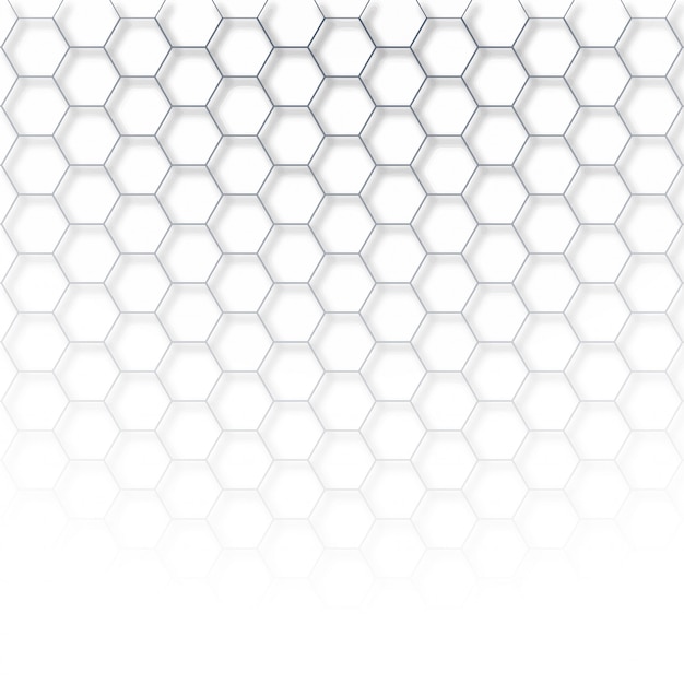 Abstract tech hexagon vector