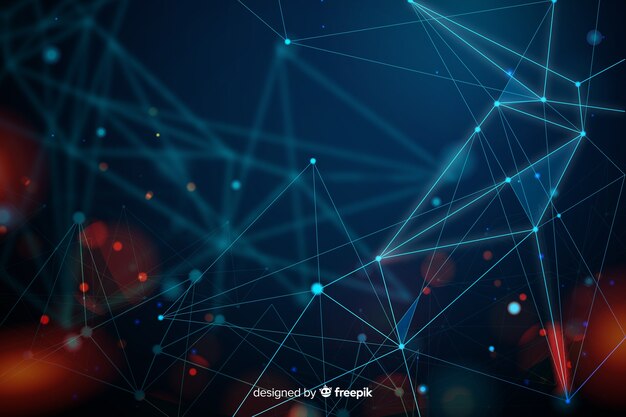 Abstract technology particle background