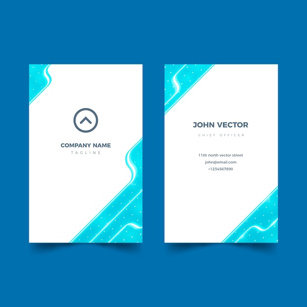 Abstract template for business card