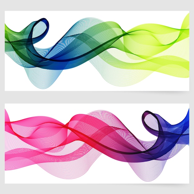 Abstract template horizontal banner