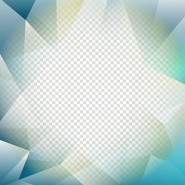 Abstract transparent polygonal background