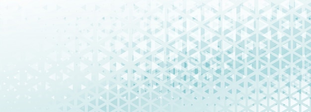 Abstract triangle pattern banner with blue and white shade