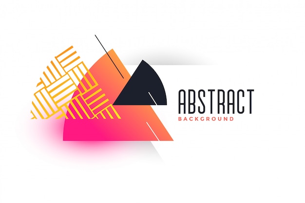 Abstract triangle vibrant banner template