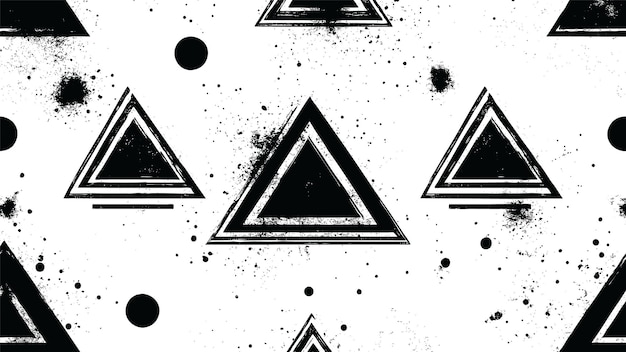 abstract triangle with grunge texture