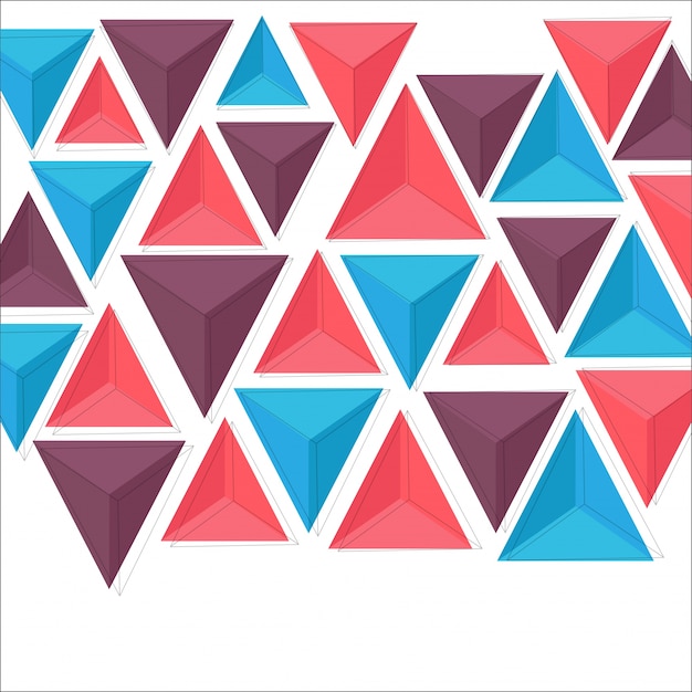  Abstract triangles background. 