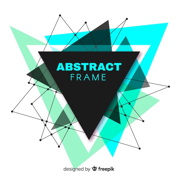 Abstract triangles background