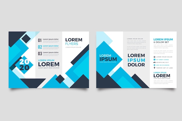 Abstract trifold brochure template