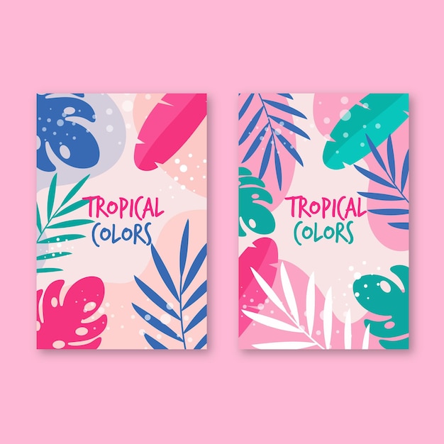 Abstract tropical cards