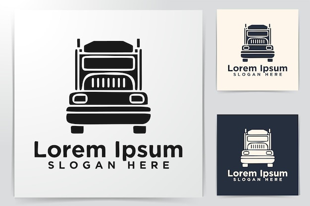 Abstract Truck, Delivery Logo Designs, Vector Illustration