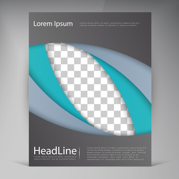 Free Vector abstract vector modern flyers brochure.