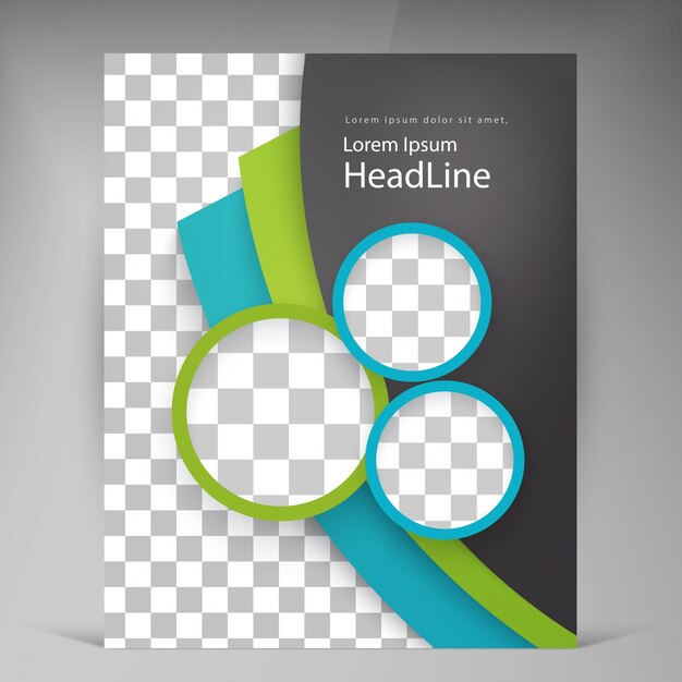 Abstract vector modern flyers brochure.