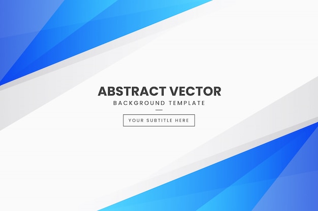 Abstract Vector Template with Blue Shapes