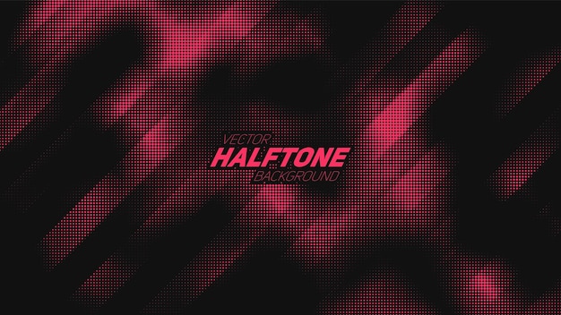 Abstract vector torn red halftone background. Scrathed dotted texture element