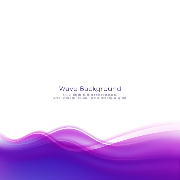 Abstract violet wave background