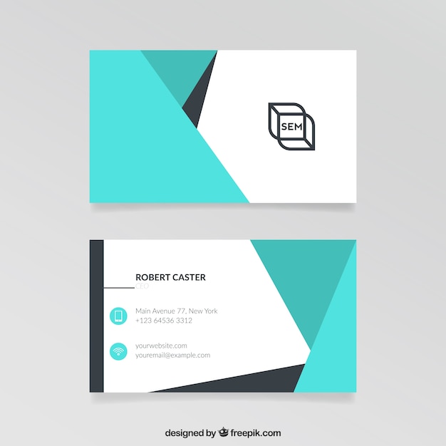 Abstract Visit Card