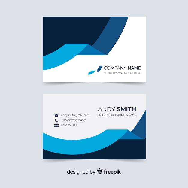 Abstract visiting card template