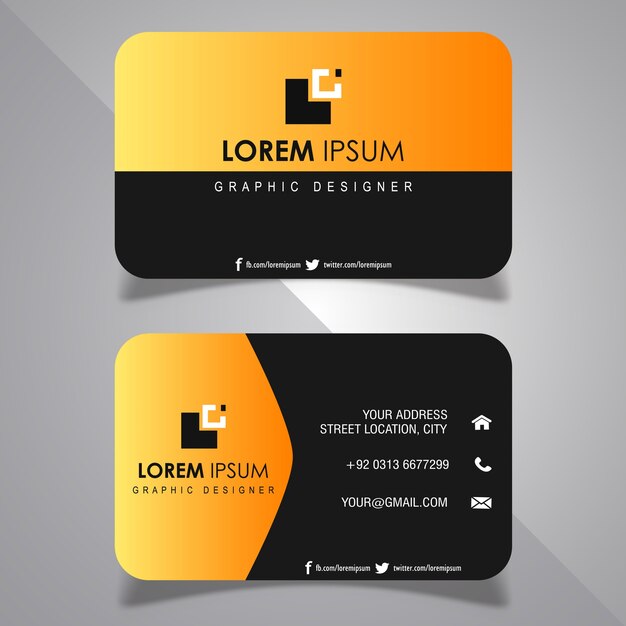 Abstract Visiting Card