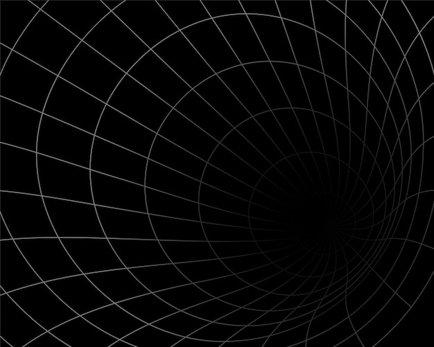 Free Vector abstract warmhole wireframe tunnel template design