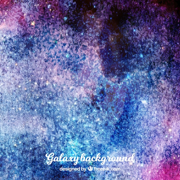 Abstract watercolor background with purple and blue tones