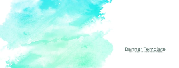 Abstract watercolor design banner