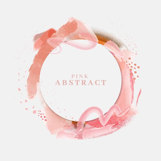 Abstract watercolor frame design