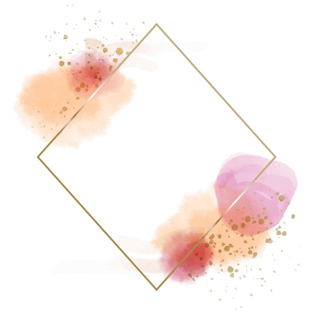 Free Vector abstract watercolor frame template