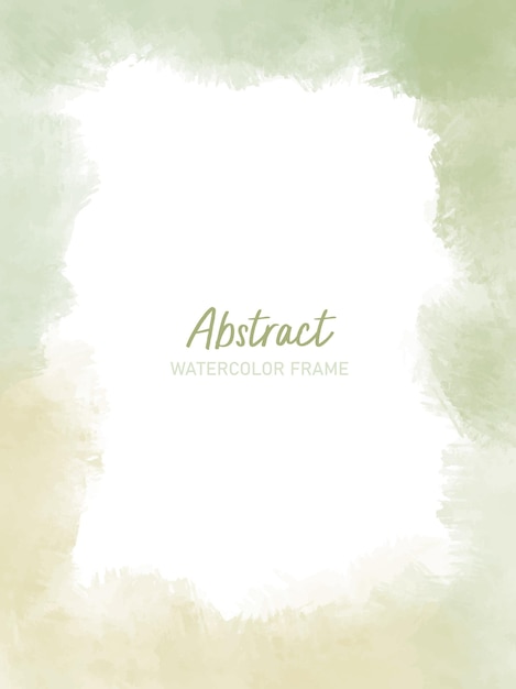 Free vector abstract watercolor frame