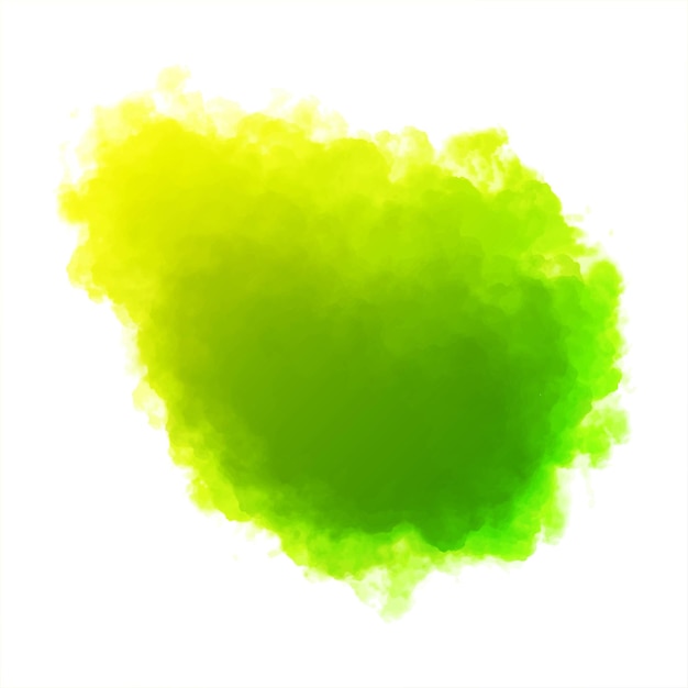 Free Vector abstract watercolor hand paint green splash on white background