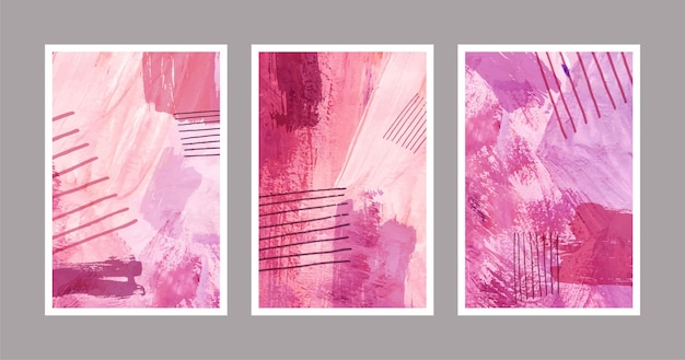 Abstract watercolor shapes - covers