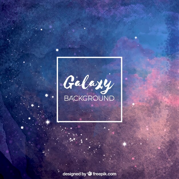 Abstract watercolor space background