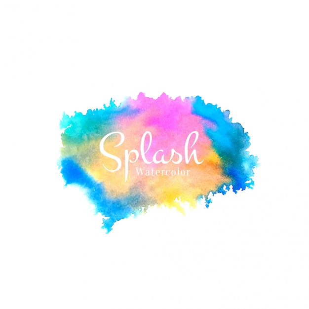 Free Vector abstract watercolor splash design background