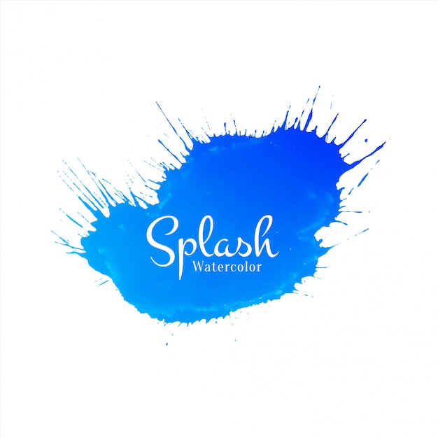 Abstract watercolor splash vector background