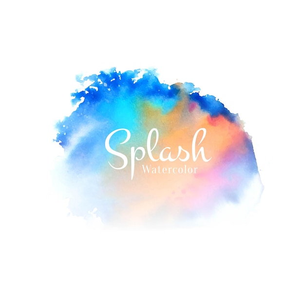 Free Vector abstract watercolor splash