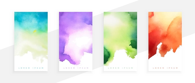 Abstract watercolor stains texture  design