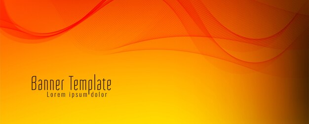 Abstract wave colorful banner design