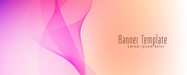 Abstract wave colorful banner 