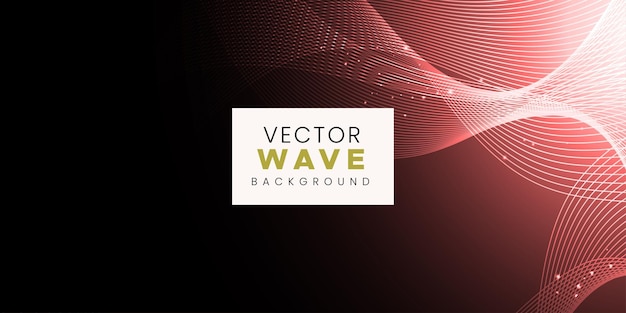 Abstract Wave Effect Black Peach Background Multipurpose Design Banner