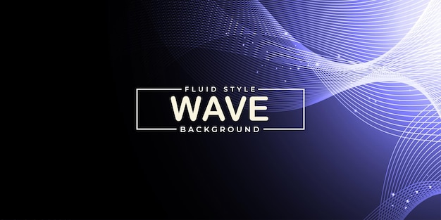 Free Vector abstract wave effect black steel blue background multipurpose design banner