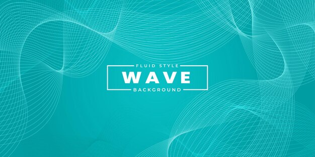 Abstract Wave Effect Sky Blue Background Multipurpose Design Banner