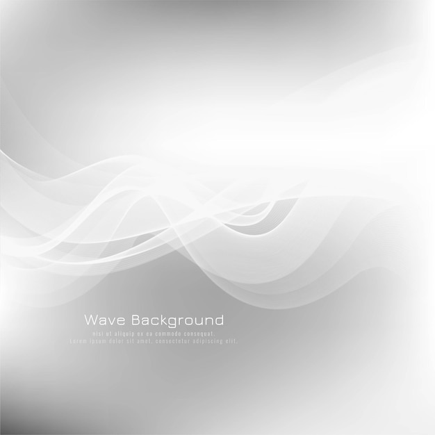 Free vector abstract wave grey background vector