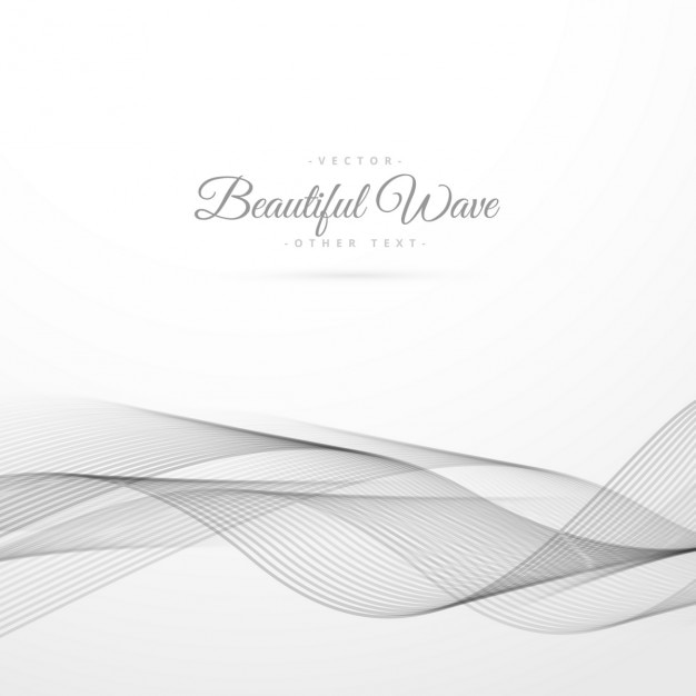 Free Vector abstract wave on a white background