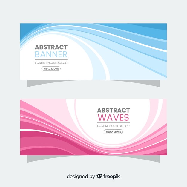 Abstract waves banner