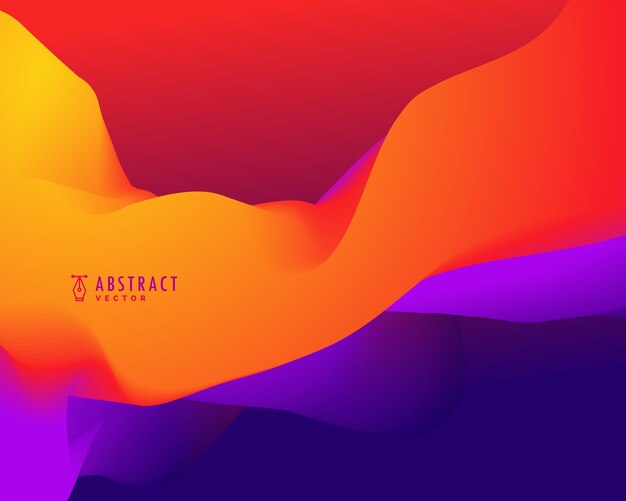 Abstract wavy shapes background