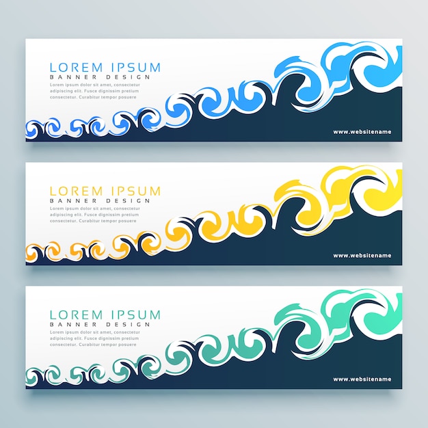 abstract web banner design with swirl effect