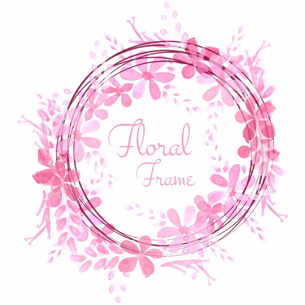 Abstract wedding floral frame background