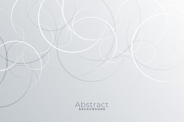 Free Vector abstract white background with thin circles