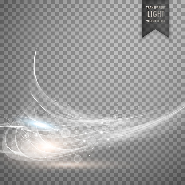 Abstract white transparent light effect