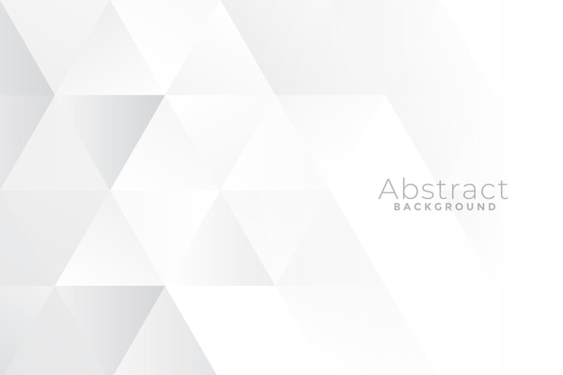 Free Vector abstract white triangles background design